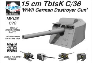 CMK, 15 cm TbtsK C/36 'Cannone da cacciatorpediniere tedesco della seconda guerra mondiale' 1/72