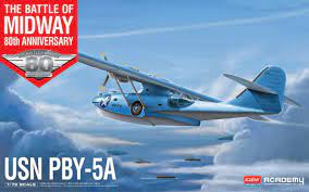 Modellini per nodi, 1/72 Academy PBY-5A Battle of Midway USN Plastic Model Kit