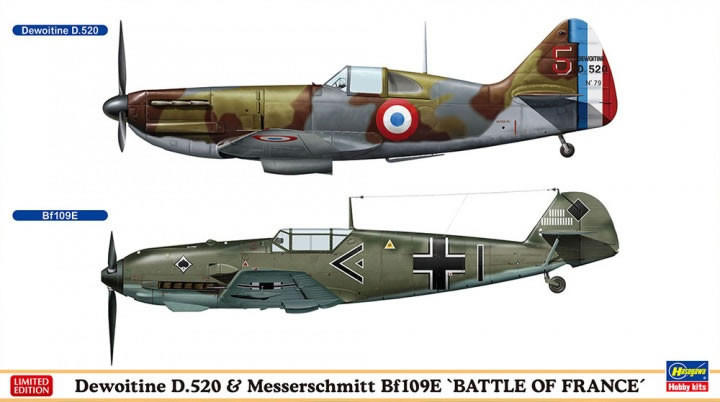 NodoModelli, 1/72 Hasegawa Dewoitine D.520 & Bf109E 'Battaglia di Francia' (2 kit)