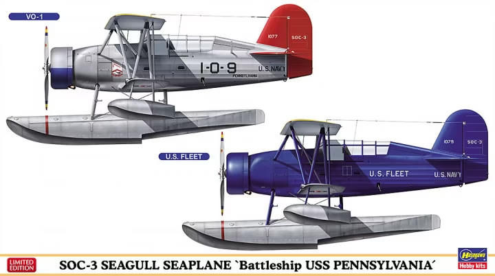 NodoModelli, 1/72 Hasegawa SOC-3 Seagull Seaplane 'Battleship USS Pennsylvania' [2 kit]