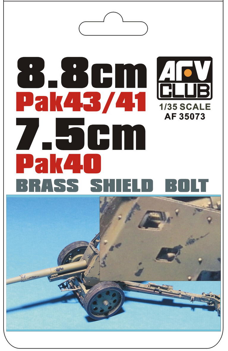 Club AFV, 8,8 cm PaK 43/41 e 7,5 cm PaK 40 Scudo bulloni (ottone)