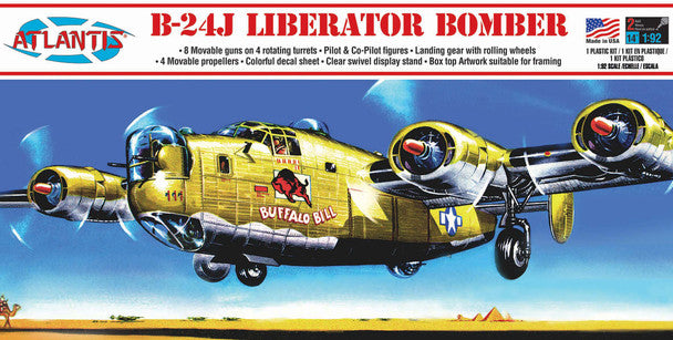 Modelli Atlantis, Atlantis B-24J Liberator Bombardiere Buffalo Bill Models Kit di modellismo in plastica