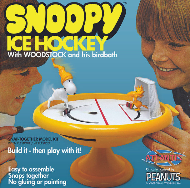 Modelli Atlantis, Atlantis Models Atlantis Peanuts Snoopy and Woodstock Bird Bath Gioco di hockey su ghiaccio