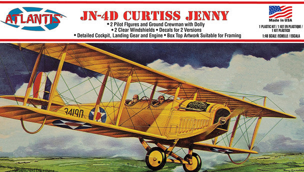 Modelli Atlantis, Atlantis Models Curtiss Jenny JN4 BiPlane (ex Lindberg)