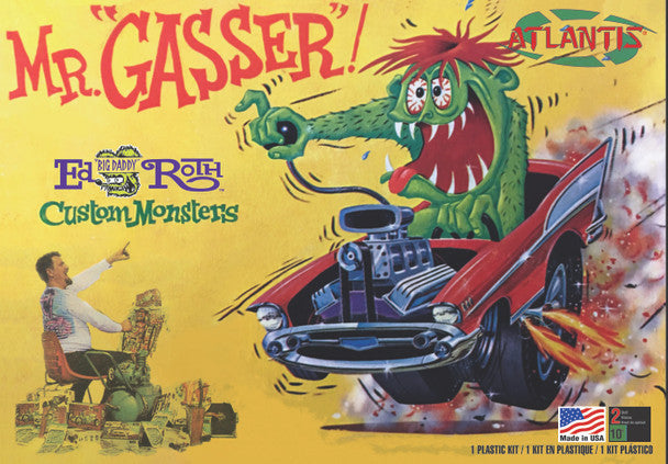 Modelli Atlantis, Atlantis Models Ed Big Daddy Roth Mr. Gasser Auto con figura del mostro Kit di modellismo in plastica