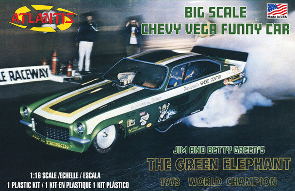 Modelli Atlantis, Atlantis Models Green Elephant Chevy Vega Funny Car (ex Revell)