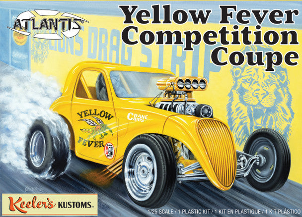 Modelli Atlantis, Atlantis Models Keelers Kustoms Yellow Fever Dragster Kit in plastica