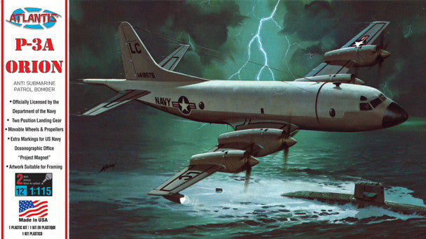 Modelli Atlantis, Atlantis Models Lockheed P-3A Orion, bombardiere della Marina USA per la pattuglia antisommergibile