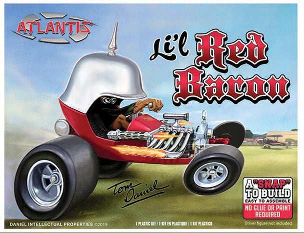 Modelli Atlantis, Atlantis Models Tom Daniel's Lil Red Baron Car (Snap) (ex Monogram)