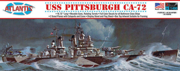 Modelli Atlantis, Atlantis Models USS Pittsburgh CA-72 Incrociatore pesante in plastica