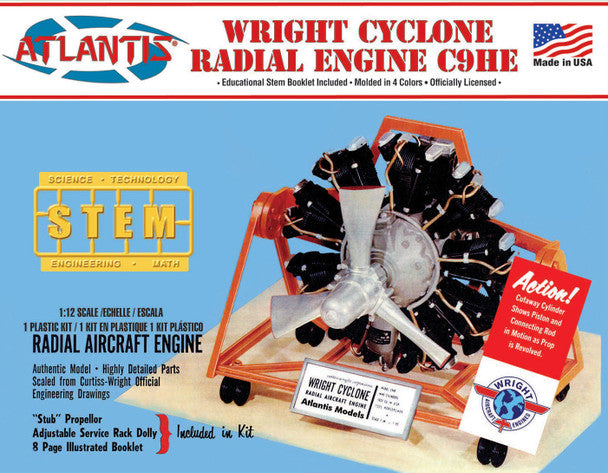 Modelli Atlantis, Atlantis Models Wright Cyclone Engine in scala 1/12