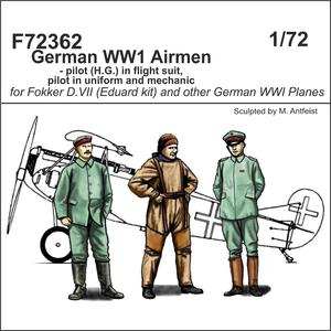 CMK, Aviatori tedeschi WW1 - pilota (H.G.) in tuta di volo, pilota in uniforme e meccanico 1/72