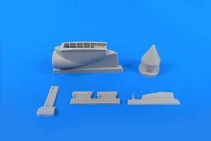 CMK, BAC Lightning (per qualsiasi versione) - 1/48 Set di baie per carrello anteriore per kit Airfix/Eduard