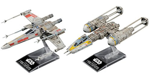 Bandai Namco, Bandai Hobby Star Wars 1/144 Modello in plastica X-Wing e Y-Wing Starfighter "Star Wars"