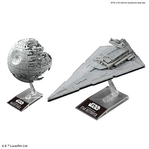 Bandai Hobby, Bandai Star Wars Modello in plastica Morte Nera II 1/2.700.000 & Cacciatorpediniere 1/14.500 "Star Wars"