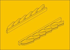 CMK, Bf 109G-6 - Scarichi per kit Airfix 1/72