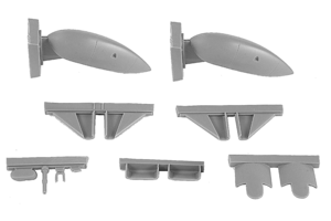 CMK, Blenheim Mk.I/II Finish AF 1a serie Carrello da sci - tipo fisso 1/48