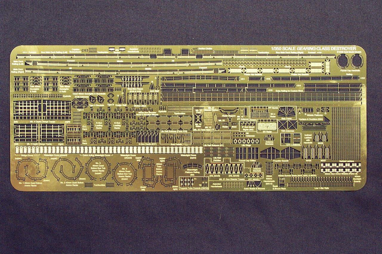 Modelli di medaglie d'oro, CACCIATORPEDINIERE CLASSE GEARING DELLA 2A GUERRA MONDIALE