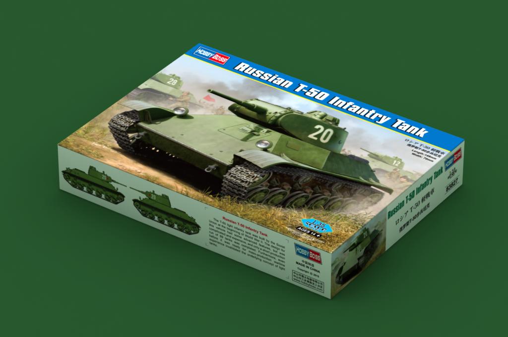 Hobby Boss, CARRO ARMATO RUSSO DI FANTERIA T-50