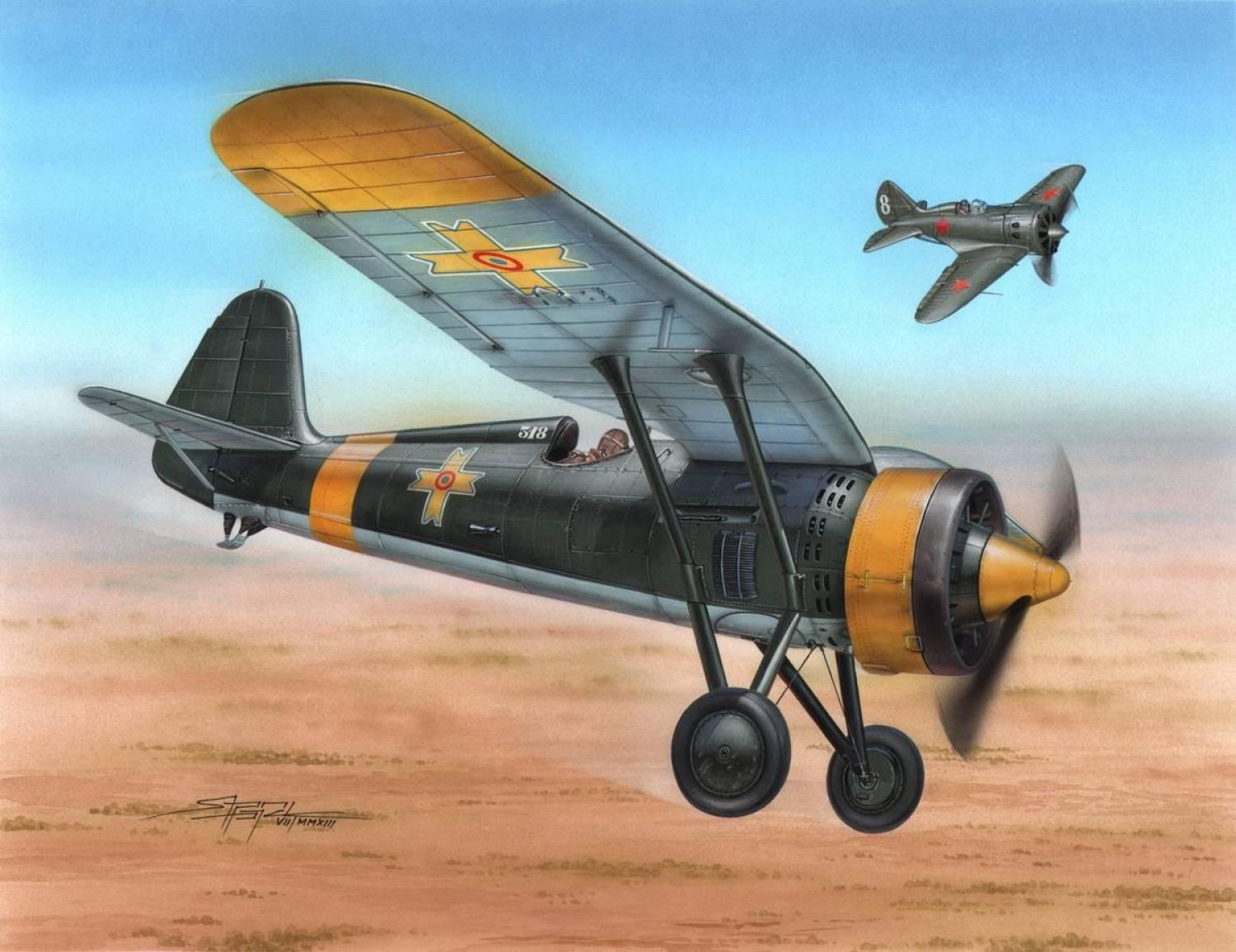 Azur, CMK-100-A115 - Kit di modellismo in plastica Azur PZL P.11c 1/72