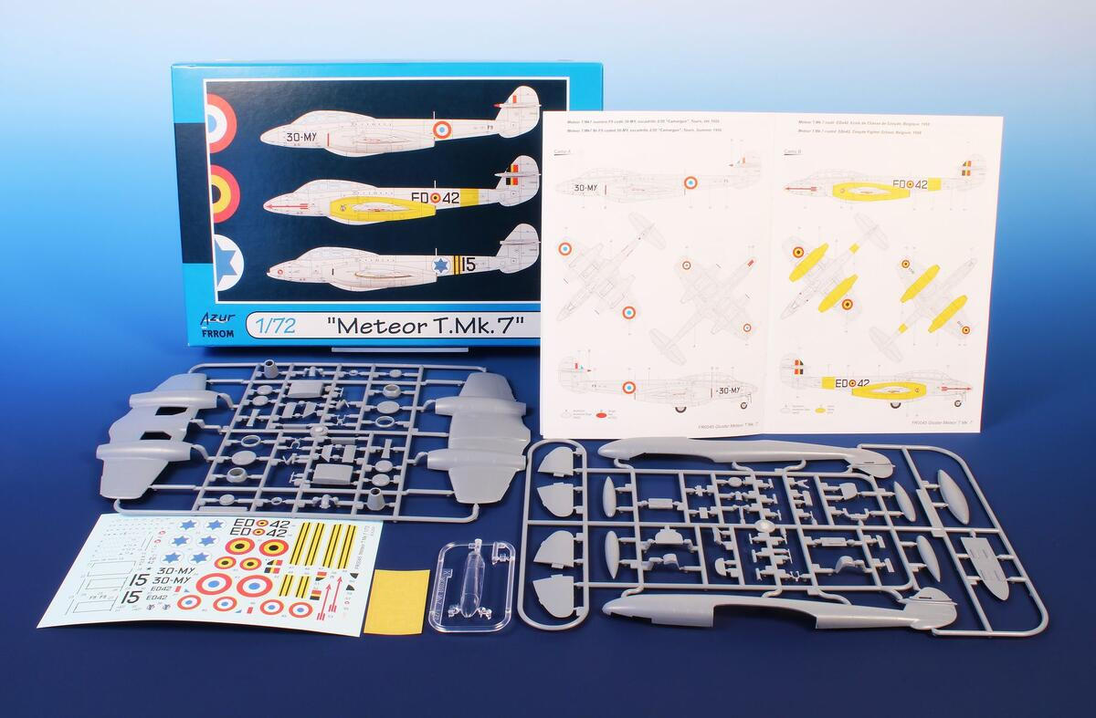 Azur, CMK-100-FR0045 - 1/72 Azur Meteor Mk.7 - Kit di modellismo in plastica