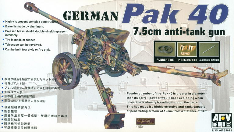 Club AFV, Cannone anticarro tedesco Pak 40 7,5 cm