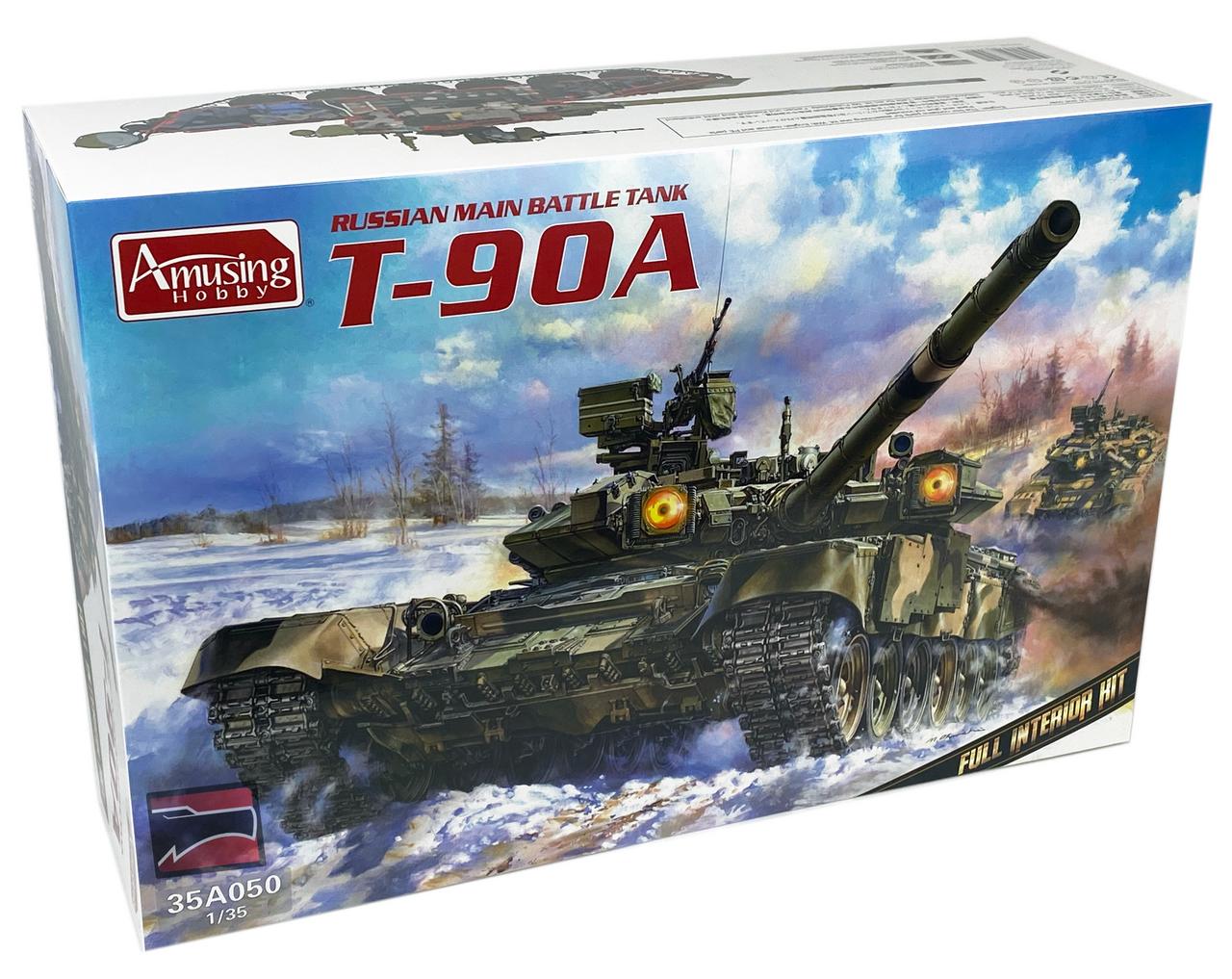 Amuzing Hobby, Carro armato T-90A con interni completi - danneggiato