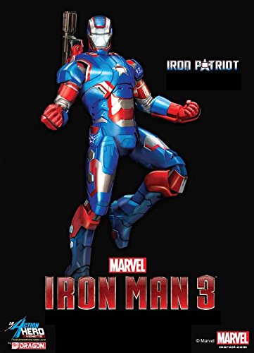 Modelli Dragon USA, Dragon Models Iron Man 3 Iron Patriot Vignetta dell'eroe d'azione