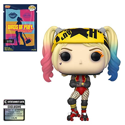 Terra d'intrattenimento, Funko Pop! Heroes: Birds of Prey - Harley Quinn Roller Derby Pop! Figura in vinile con carta da collezione in esclusiva da Entertainment Earth