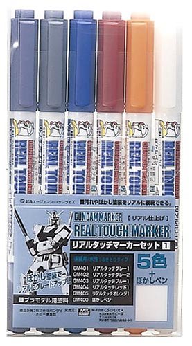 GSI Creos, GSI Creos Gundam Marker Real Touch Set 1 (6 marcatori)