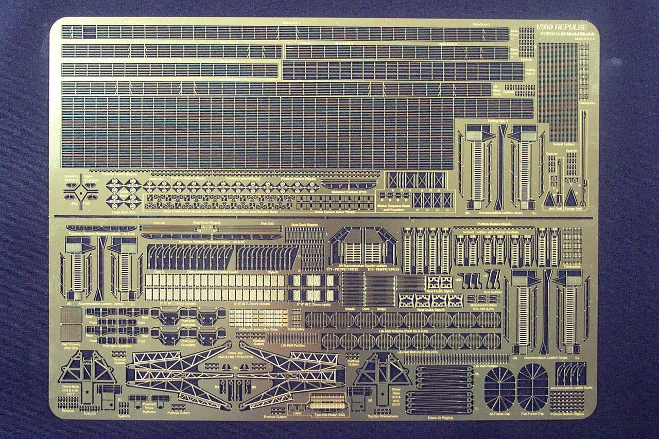 Modelli di medaglie d'oro, HMS REPULSE