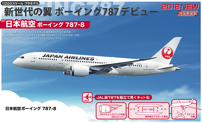 Hasegawa, JAL B787-8