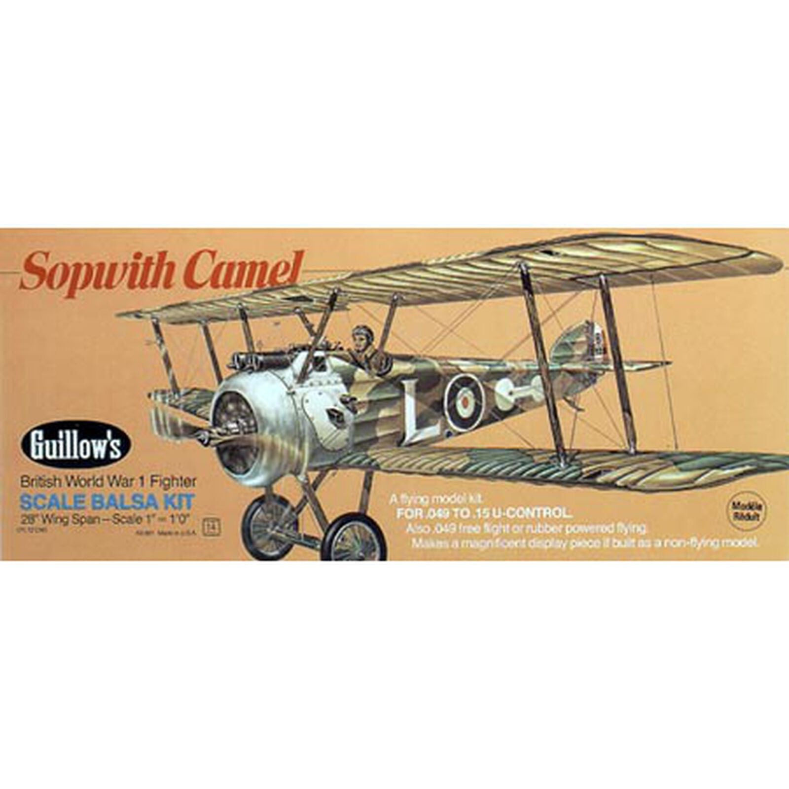 GUILLOW, Kit Sopwith Camel, 28