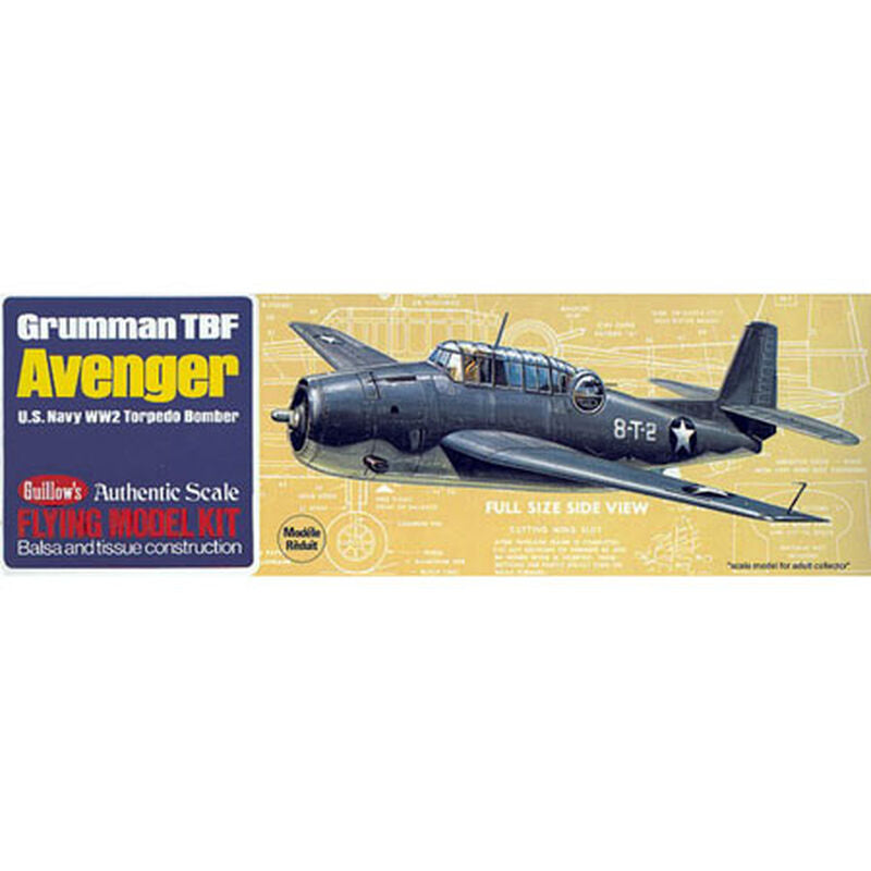 NodoModelli, Kit di modellismo Grumman TBF Avenger di Guillow