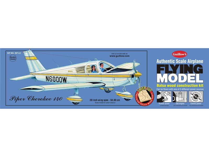 Gulliows, Kit di modellismo Guillow's Piper Cherokee 140 tagliato al laser