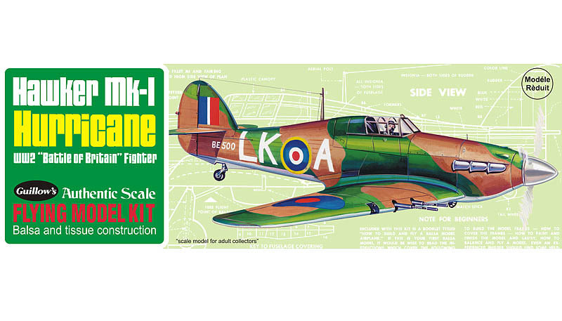 NodoModelli, Kit di modellismo Hawker MK-1 Hurricane di Guillow