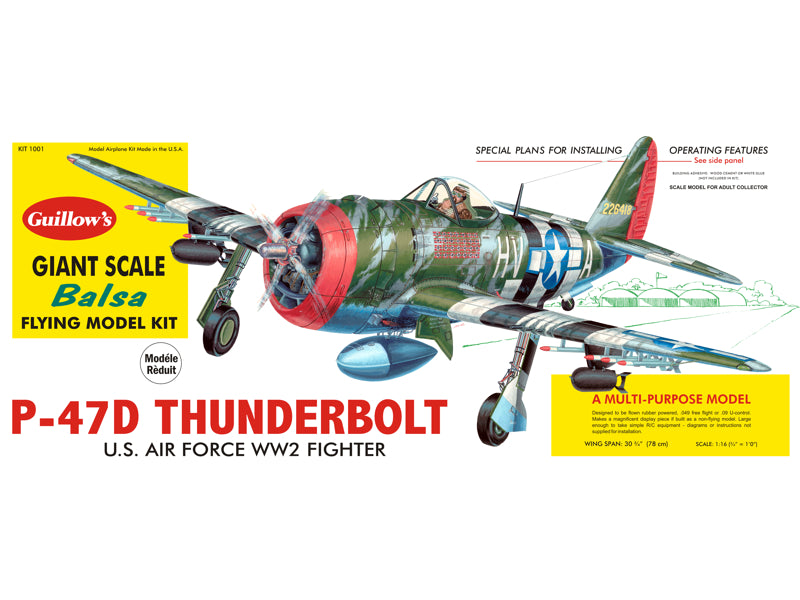 Gulliows, Kit di modellismo P-47D Thunderbolt di Guillow