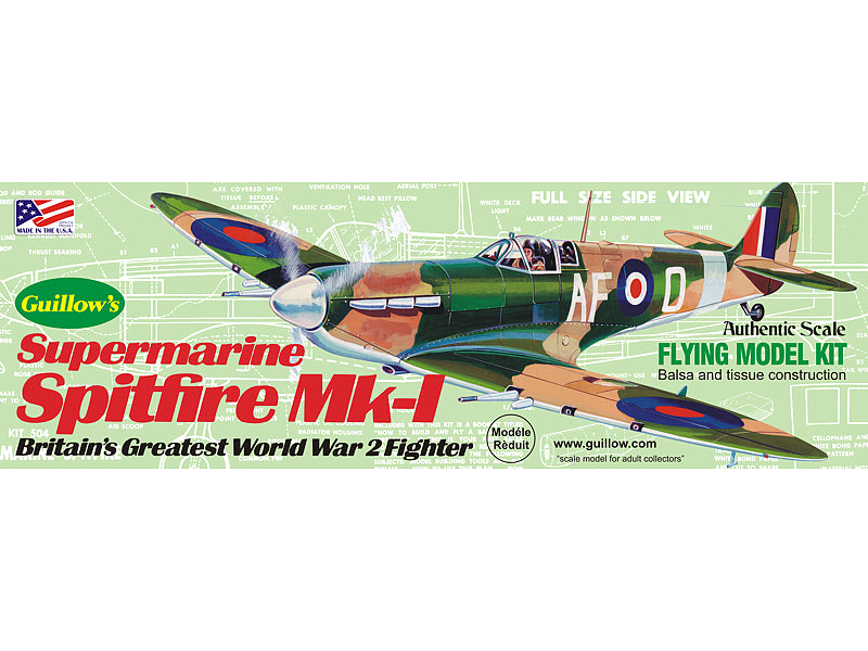 Modelli di nodi, Kit di modellismo Spitfire di Guillow