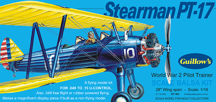 Modelli di nodi, Kit di modellismo Stearman PT-17 di Guillow