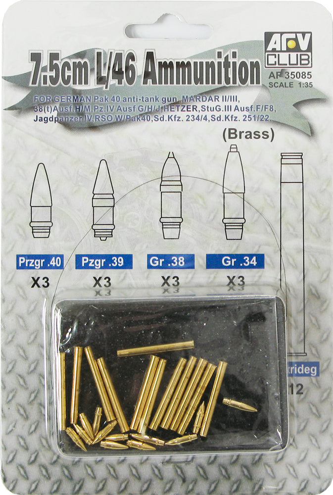 Club AFV, Munizioni tedesche da 7,5 cm L/46 per cannone anticarro Pak 40