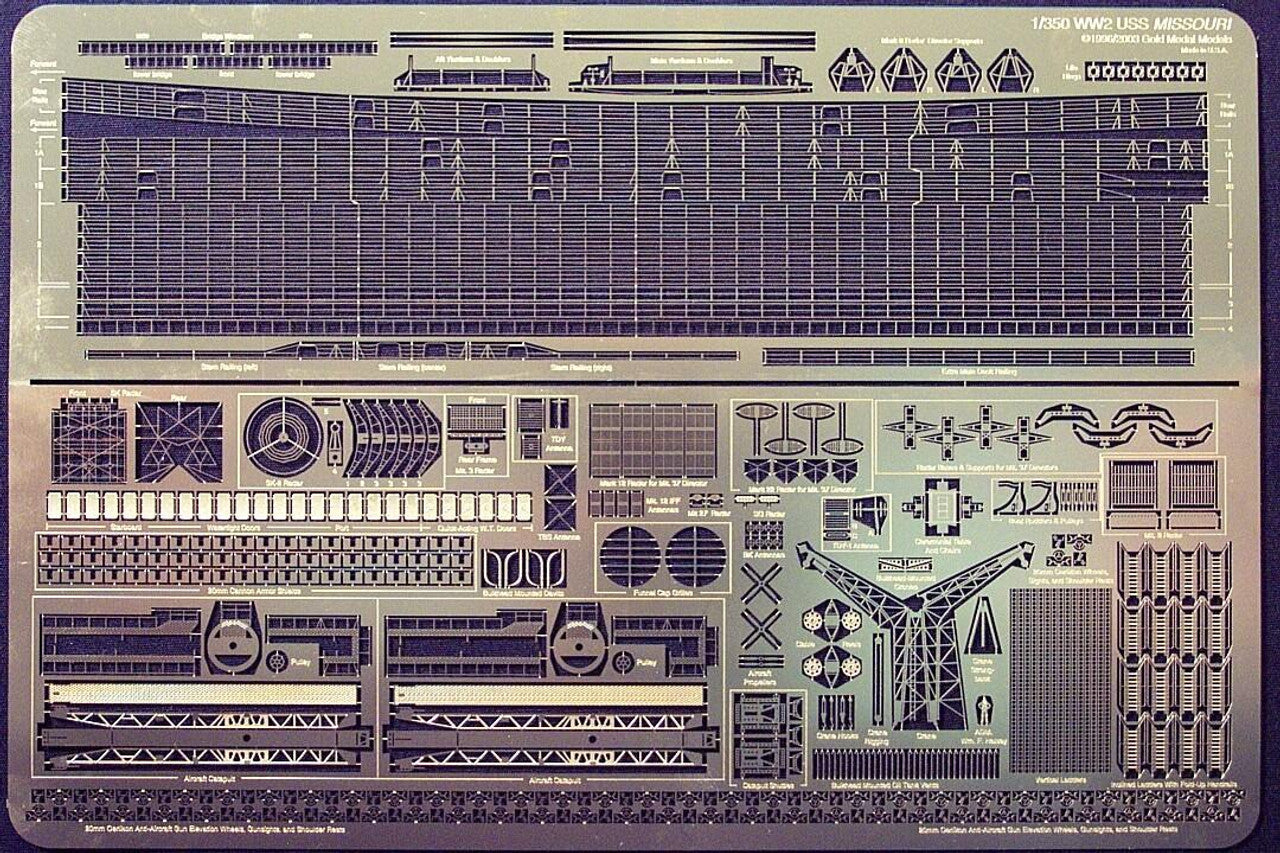 Modelli di medaglie d'oro, NAVE DA BATTAGLIA MISSOURI DELLA SECONDA GUERRA MONDIALE (AGGIORNATA!)
