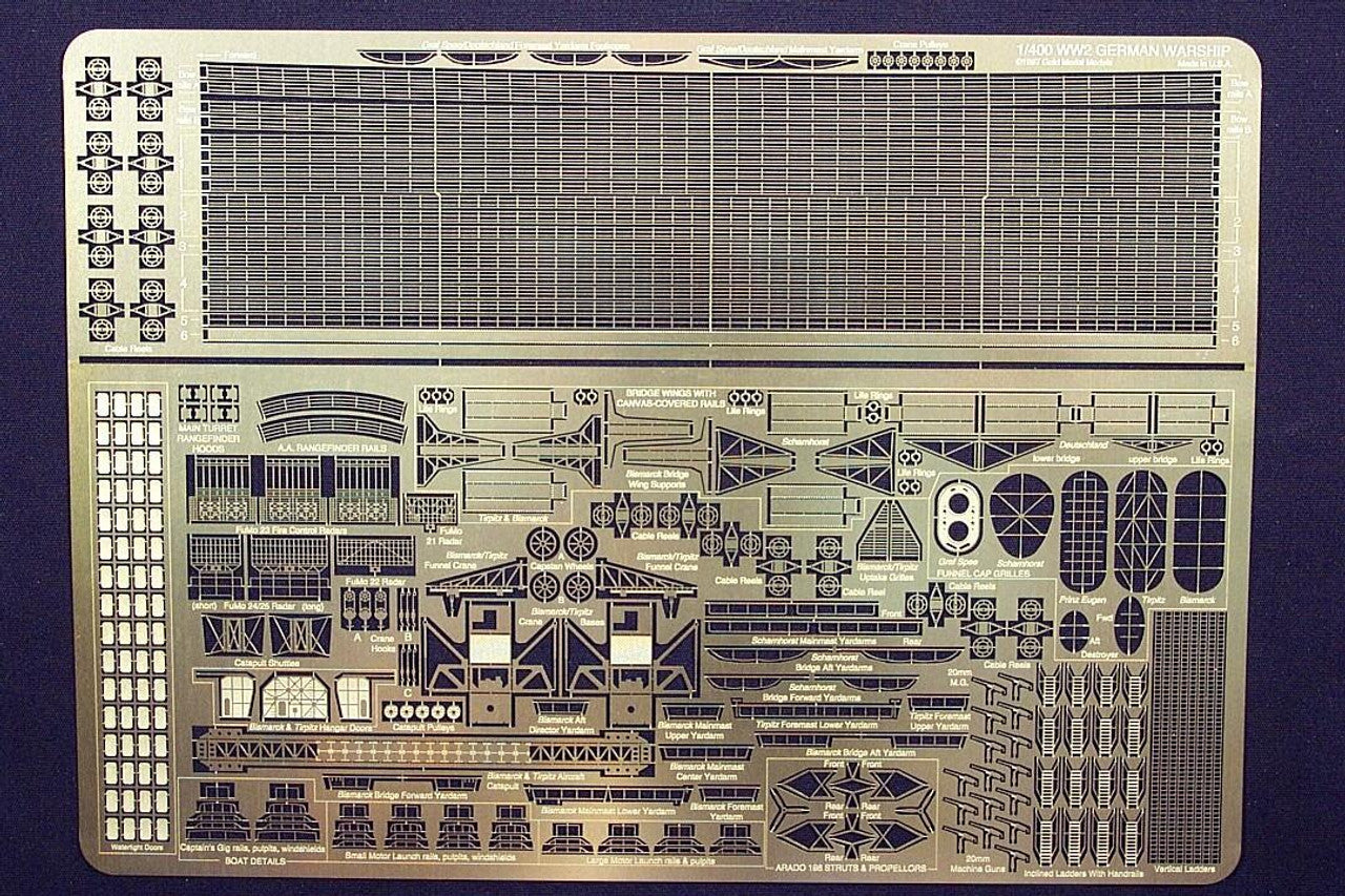 Modelli di medaglie d'oro, NAVE DA GUERRA TEDESCA WW2