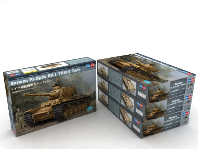 Hobby Boss, PZ. CARRO ARMATO KPFW KV-1 756 (R)