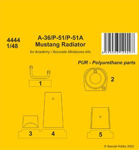 CMK, Radiatore A-36 Apache / P-51 / P-51A Mustang 1/48