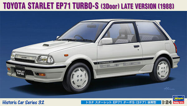 Hasegawa, TOYOTA STARLET EP71 TURBO-S (3Door) VERSIONE RITARDATA