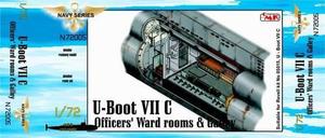 CMK, U-Boot VII C Sala Reparto Ufficiali e Cucina 1/72