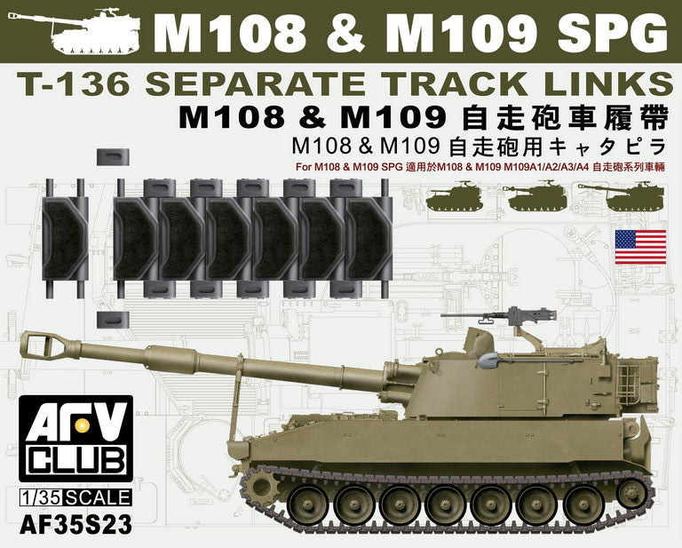 Club AFV, US M108/M109 SPG T136 Collegamenti di binario separati