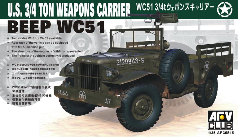 Club AFV, US WC51 Jeep da 3/4 tonnellate