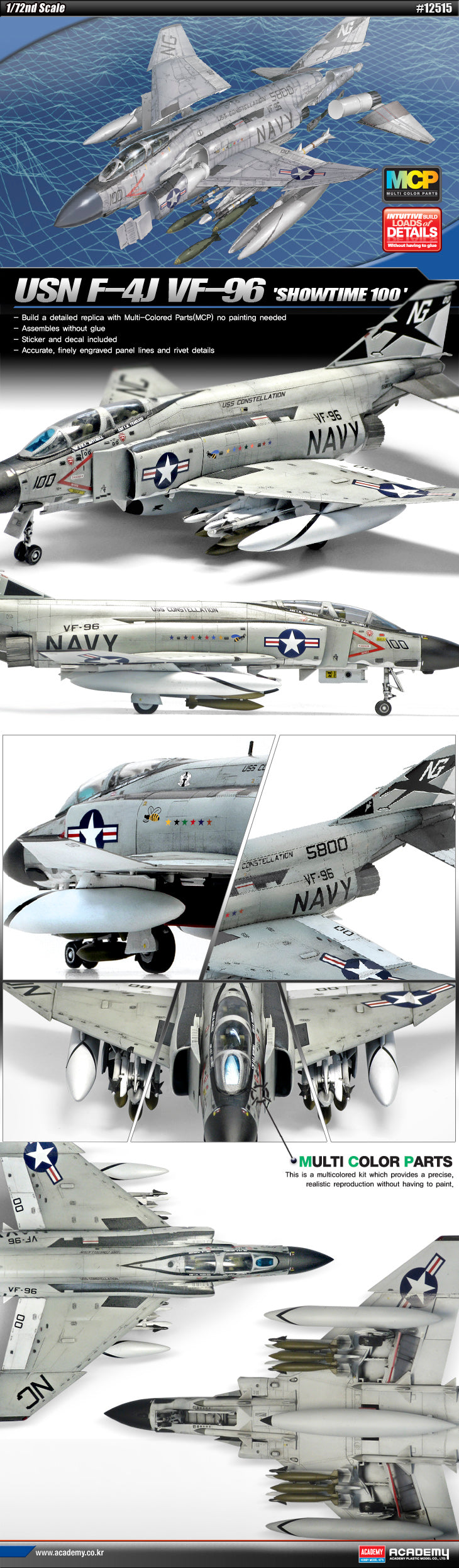 Accademia, USN F-4J Showtime 100"