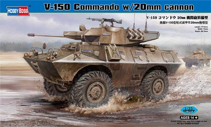 HobbyBoss, V-150 COMMANDO CON CANNONE DA 20 MM